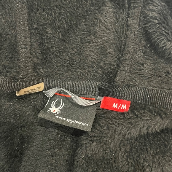 Spyder Black Fleece Hoodie - M - Picture 6 of 6